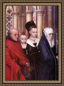 Presentation of Christ in The Temple Framed Paintings - The Presentation in the Temple [detail 1] by Hans Memling